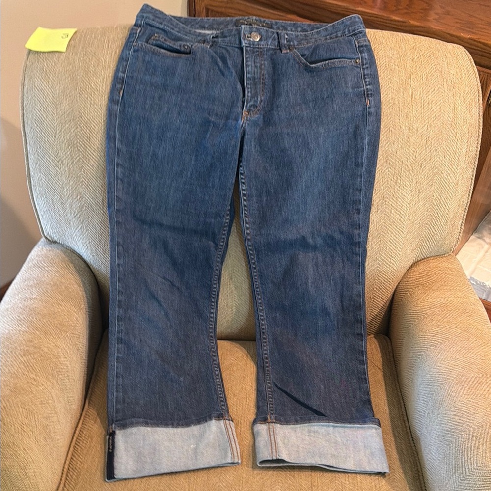 Banana Republic Cuffed Crop Jeans, 8
